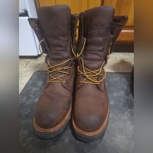 Men's 9 inch waterproof soft toe logger boots
